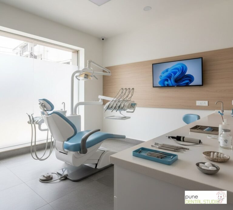 Equipment and interior of a Dental Clinic in Baner, illustrating “Root Canal Treatment in Pune: A Comprehensive Guide”, for the section “What Is Root Canal Treatment and Why Do You Need It?”