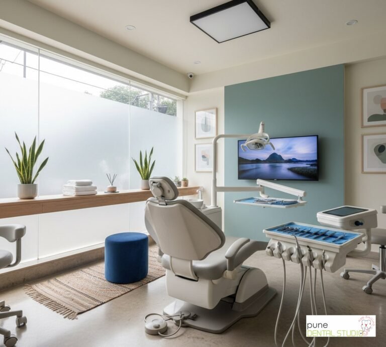 Equipment and interior of a Dental Clinic in Baner, illustrating “First Dental Visit with Anxiety? Here's What Happens at Our Baner Clinic (Step-by-Step)”, for the section “You're Not Alone–And We Know You're Nervous”