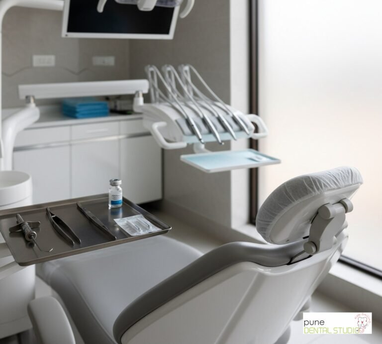 Equipment and interior of a Dental Clinic in Baner, illustrating “Is Dental Implant Surgery Painful? What to Expect on Surgery Day (Spoiler: Not What You Think)”, for the section “The Question Everyone Asks (But Feels Nervous Saying Out Loud)”