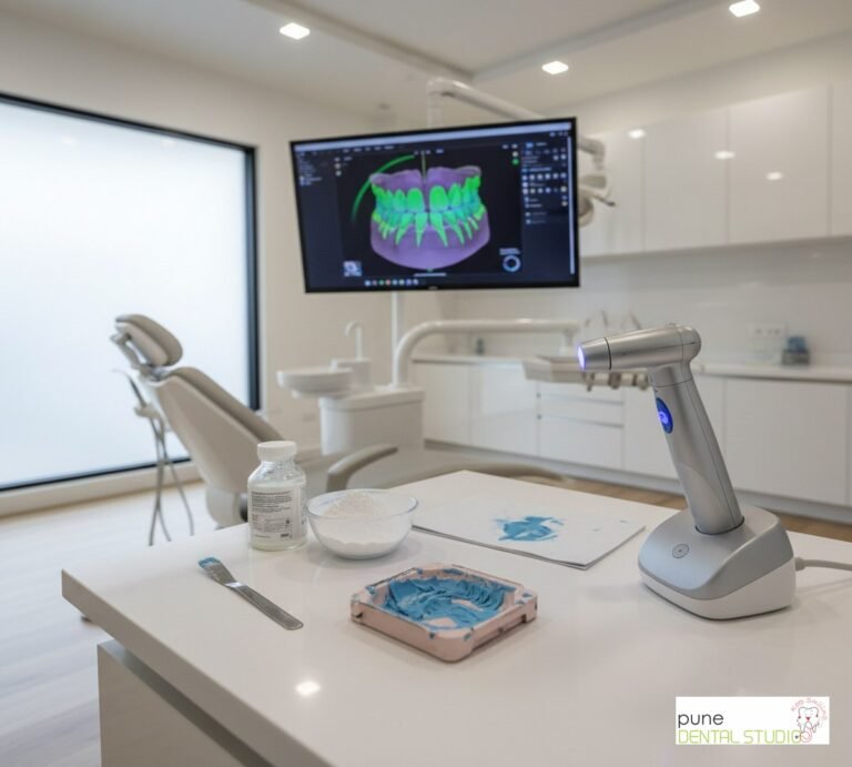 Equipment and interior of a Dental Clinic in Baner, illustrating “Why Does My Dentist in Aundh Still Use Those Gross Impression Trays? (And Why We Don't)”, for the section “That Moment When Your Dentist Reaches for the Tray”
